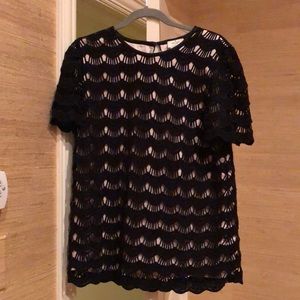 Black and Tan Kate Spade Top EUC
